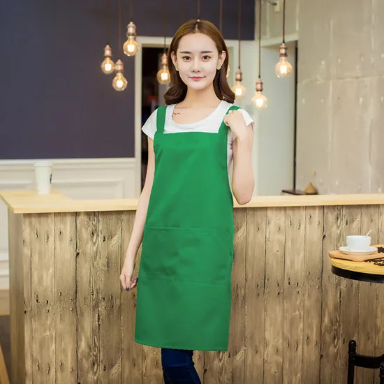 Korean Version of Fashion Work Clothes Apron Can Be Printed Restaurant Waiter Apron Advertising Apron Custom