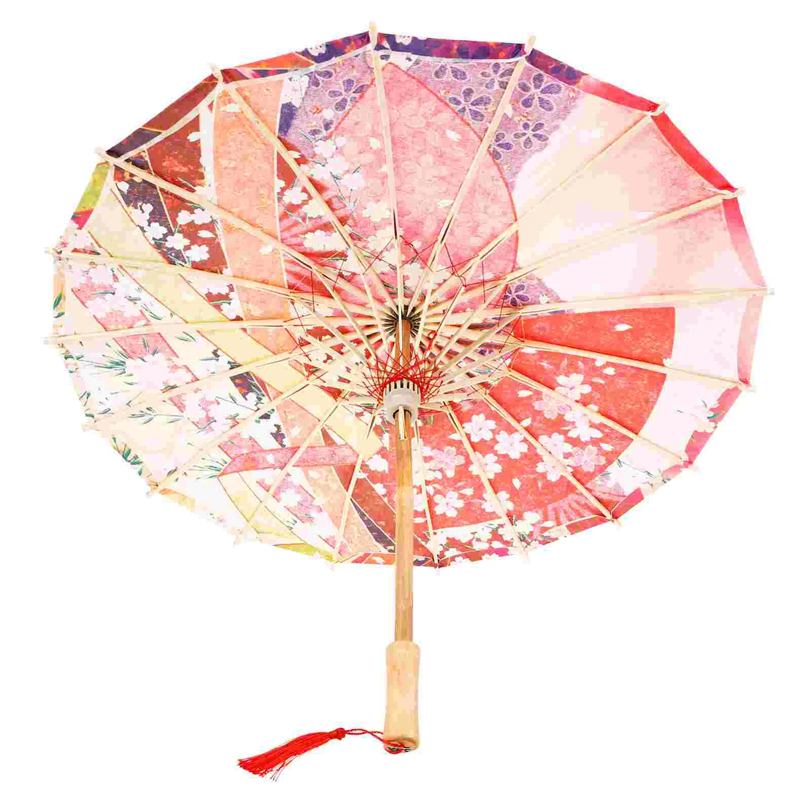 

Japanese Style Decorative Umbrella Fancy Parasol Decorate Photography Props for Girls Festival Gift Retro