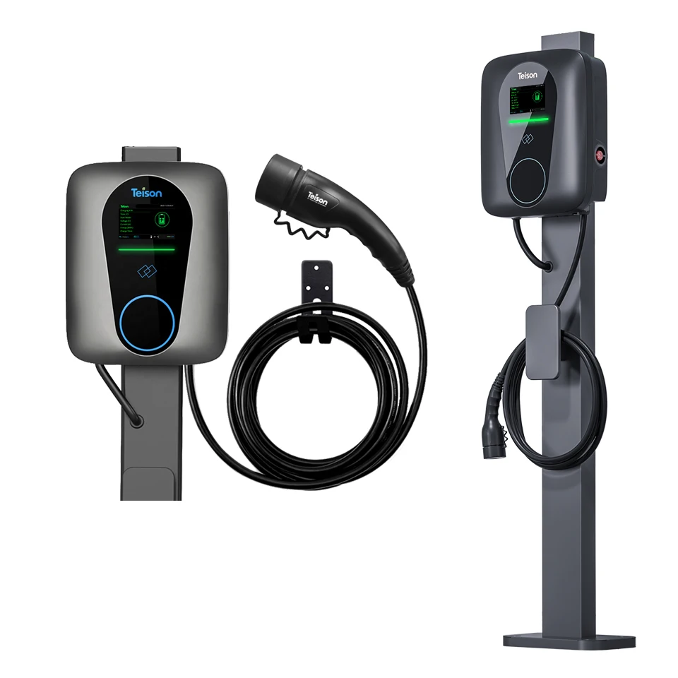 Teison Electric Car Charge Smart Ocpp 1.6J Wifi And 4G Wallbox Charging Stations 7KW Type 2 Plug