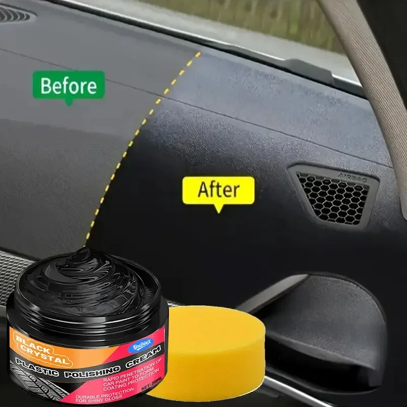 Cross Border Automotive Plastic Update Coating, Leather Seat Care Wax, Interior Instrument Repair, Whitening, Long-lasting Gloss