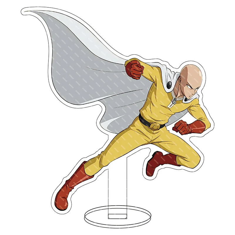 One Punch Man Anime - Figura Grande de Acrílico de Saitama, Genos, Blast, Tatsumaki, Garou - Adorno, Regalo para Amigos y Chicas, Llavero