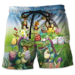 Christianity Jesus Happy Easter Day Graphic Beach Shorts Casual Festival Gift Beach Shorts Rabbit Egg Trunks Animal Cat Trunks