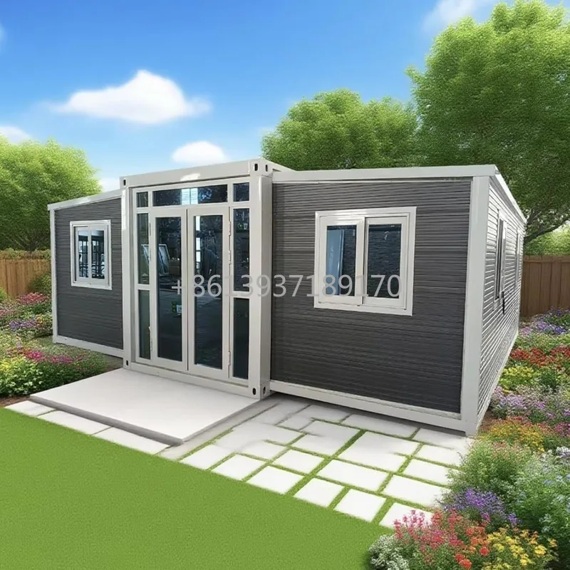 Prefab Tiny House 2 Bedrooms Container Home with Kitchen and Bathroom Foldable House to Live in for Adults