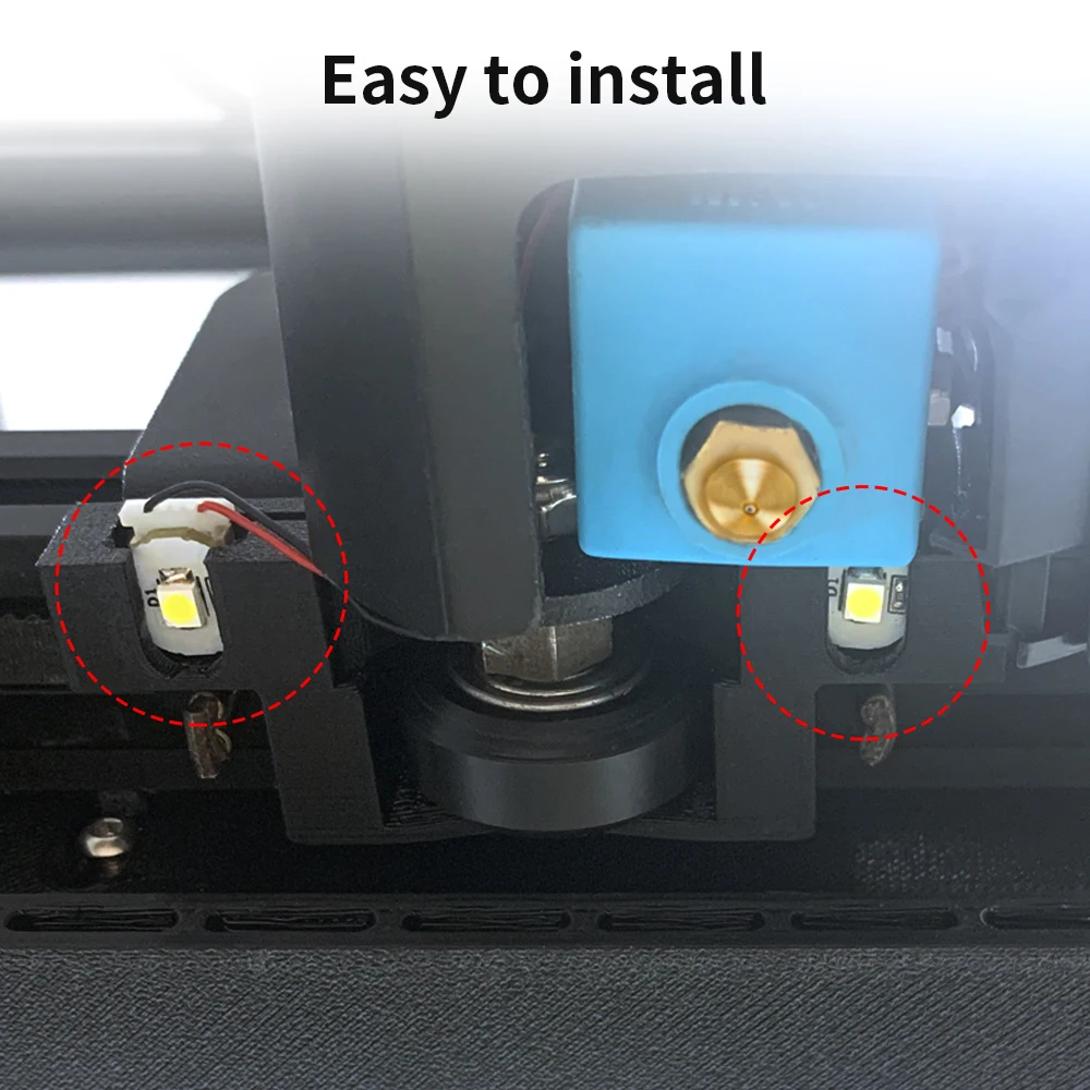 FYSETC Hotend Nozzle Lighting for ENDER-3 ENDER-3 PRO ENDER-3 V2 LED Lamp 24 Voltage 3D Printer Accessories