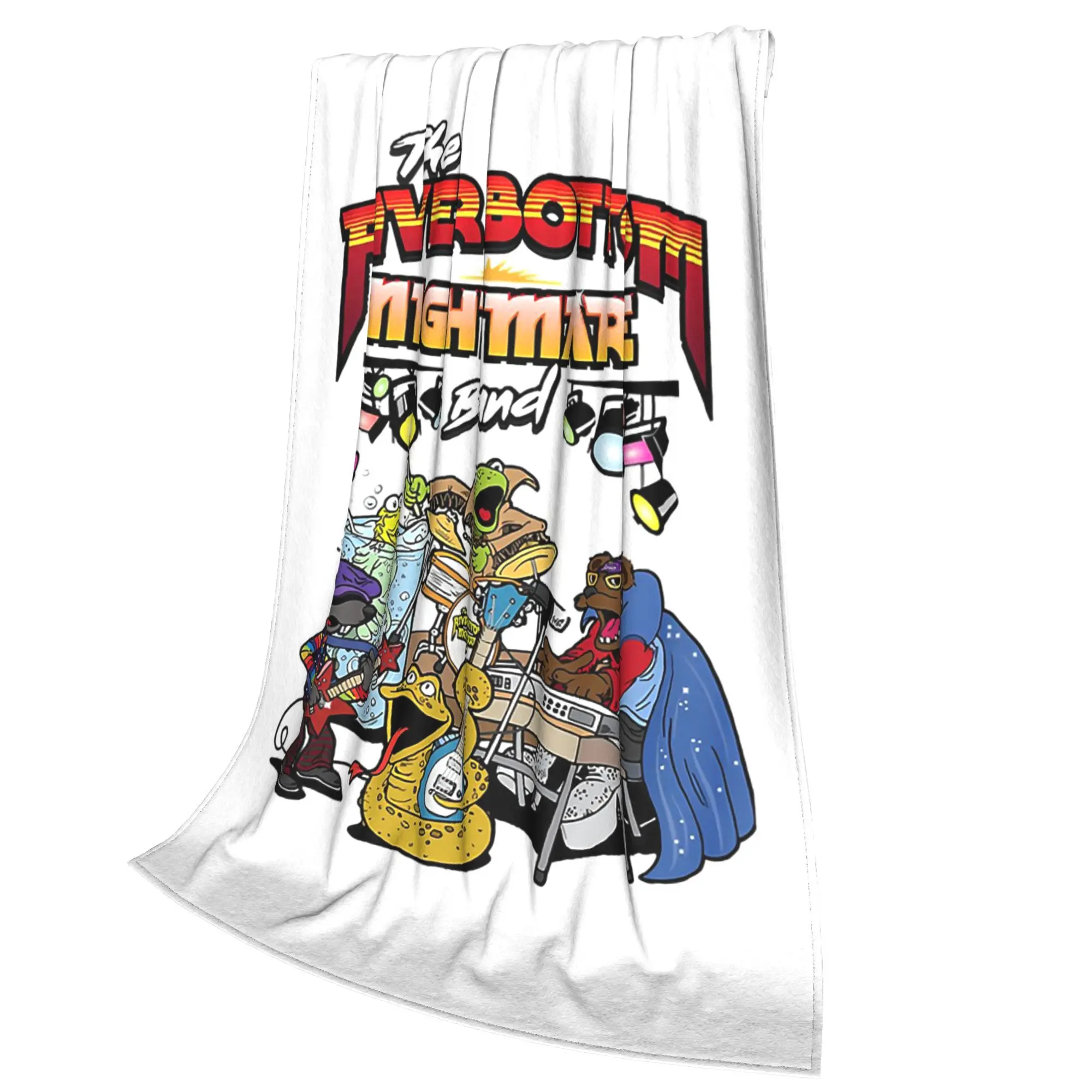 The River Bot.tom Night.mare الفرقة البطانيات خفيفة الوزن الصوف أريكة رمي بطانية للمنزل غرفة نوم مكتب يلقي المفرش لحاف #4