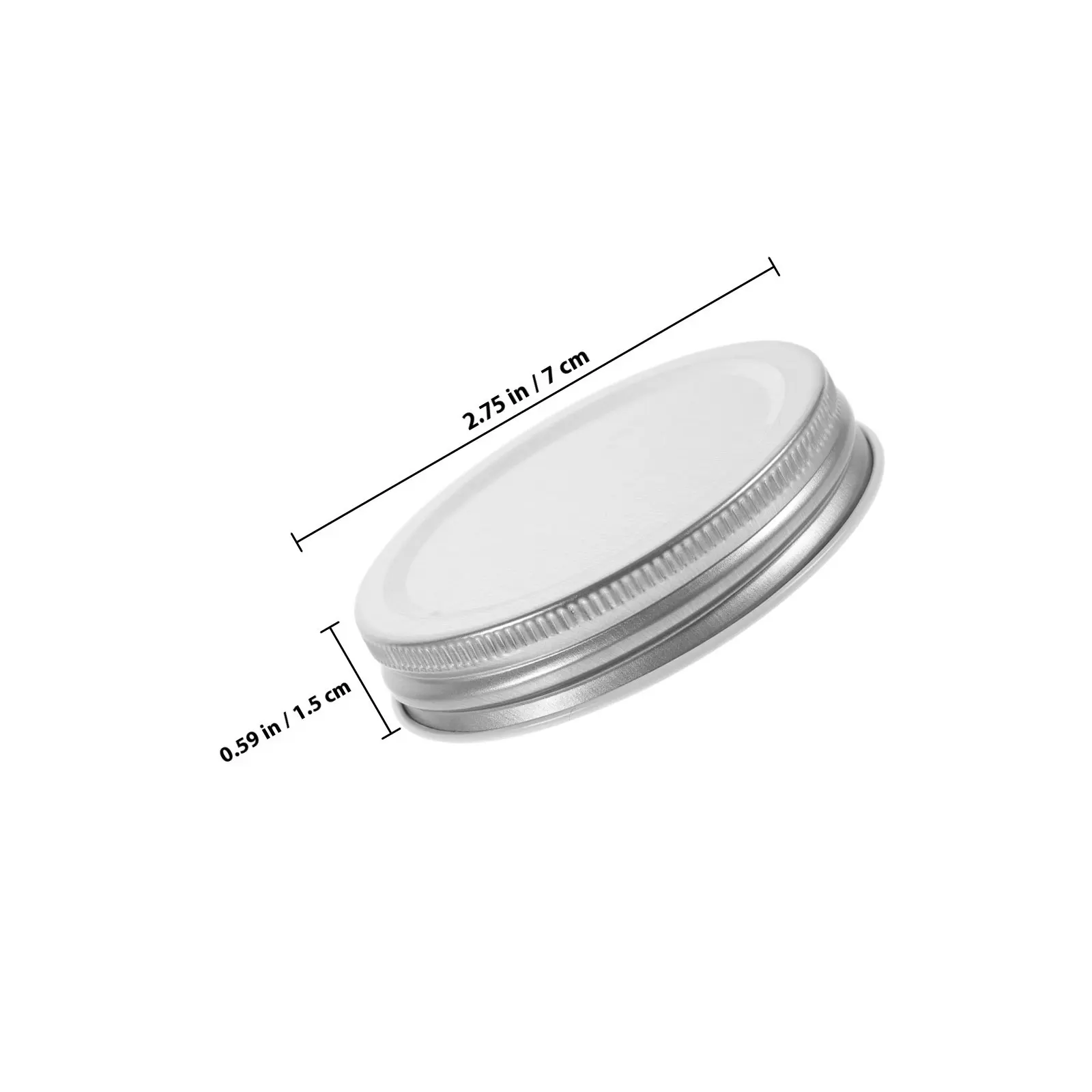20Pcs Tinplate Jar Lids Wide Mouth Regular Mouth Reusable Leakproof Storage Caps for Canning Jam Honey Preserving Freezer