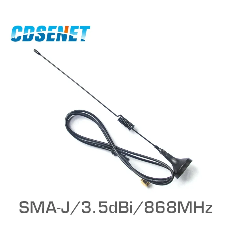 

10Pcs/Lot 868MHz High Gain uhf Sucker Antenna CDSENET TX868-XPL-100 3.5dbi SMA Omnidirection Wifi Antenna for Wireless Module