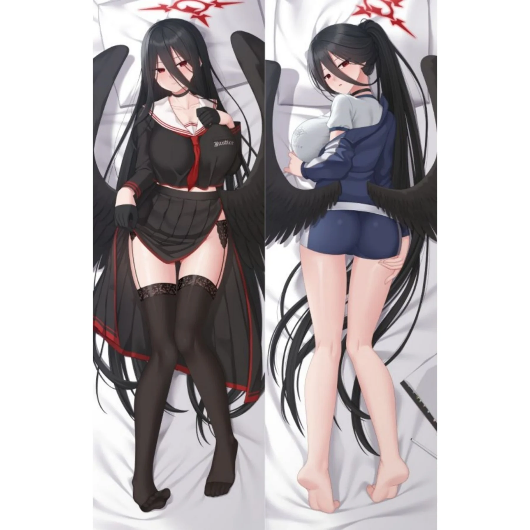 

Flyshun hasumis Anime Pillowcase Hugging Pillow Double-Sided Printed Game Pillow Case Cover multi-size Peach Skin/2WAY