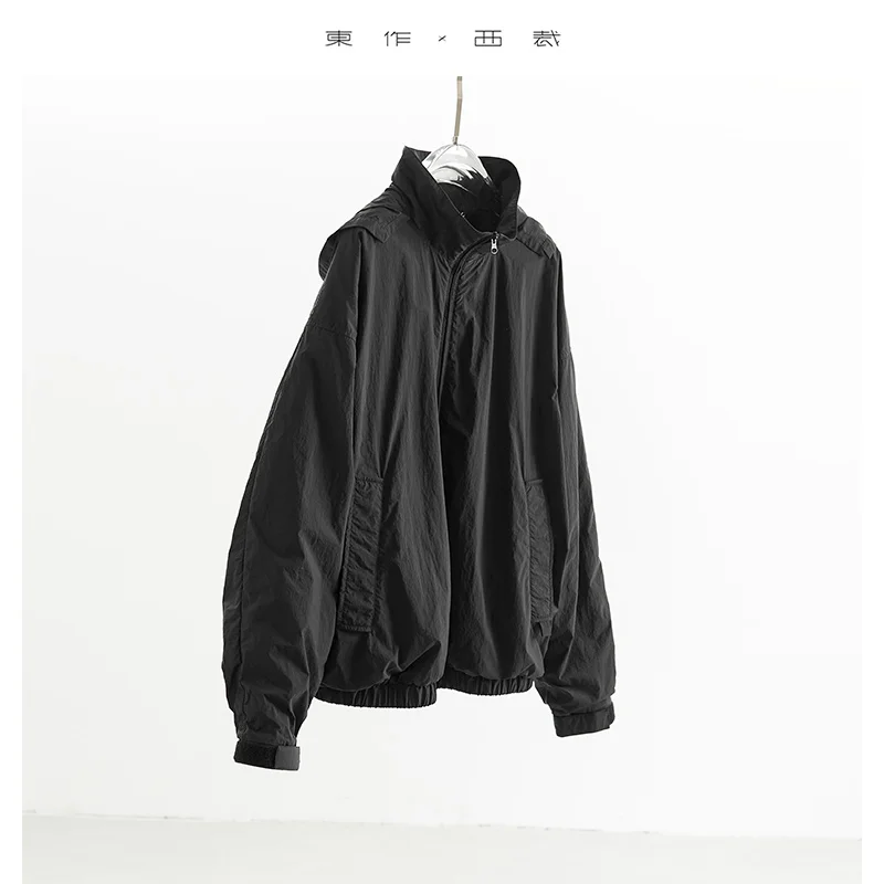 

Same Style for Men and Women ~ Casual, Breathable, Lightweight, Windproof Hooded Jacket, Water-Repellent Velcro Cuff Design Jacket Top 2025 Autumn and Winter New Style