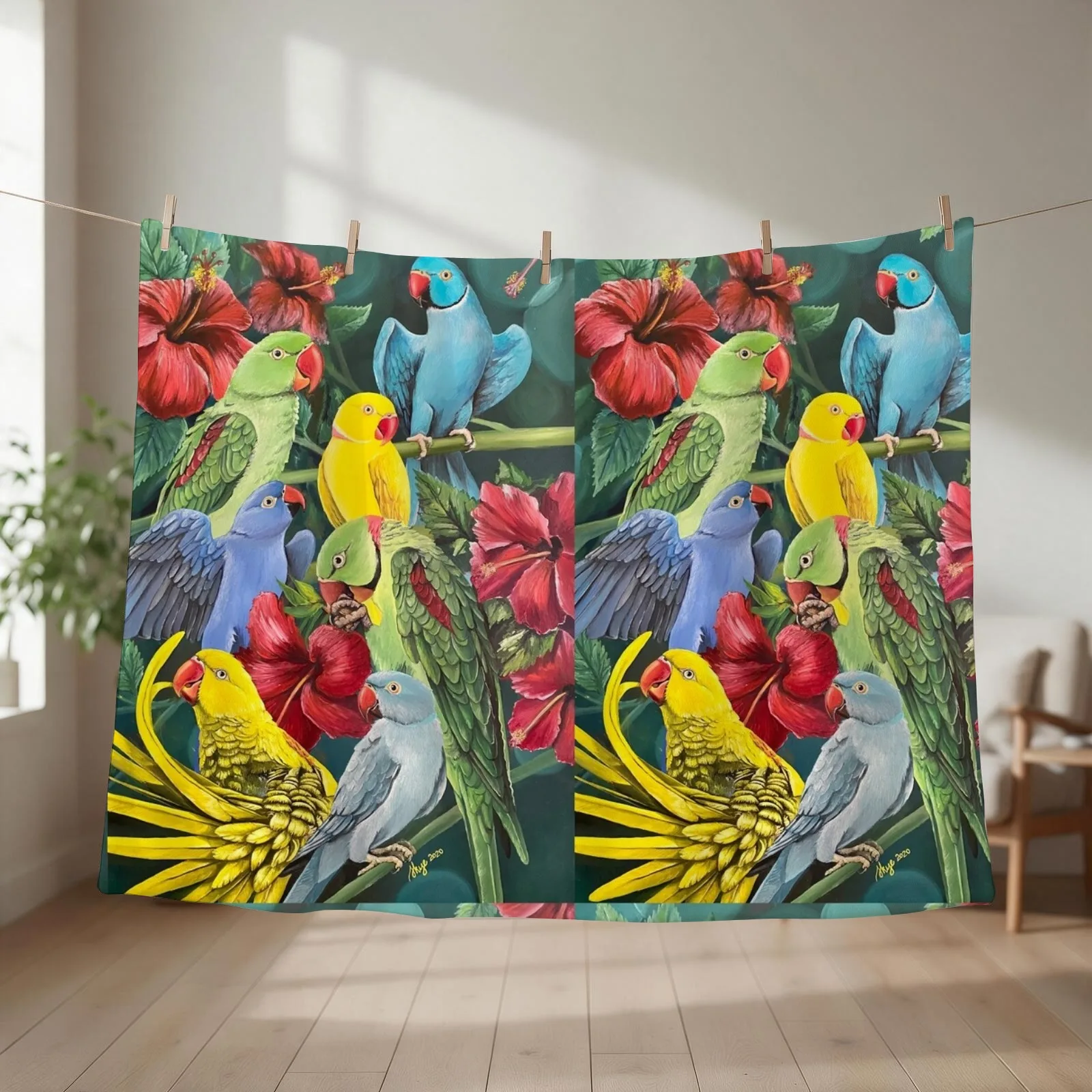 Alex's n Ringnecks Throw Blanket Luxury St warm winter Soft Beds Hairy Blankets