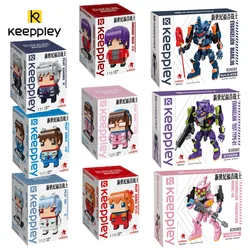 keeppley building blocks EVA model Japanese anime peripheral collection hand-made kawaii ornaments childrens toys birthday gifts