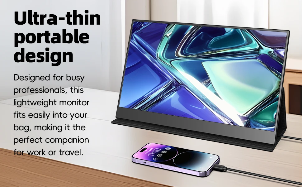 

14,0-дюймовый 4K IPS сенсорный экран 1080P портативный монитор USB-C HD дисплей для ноутбука