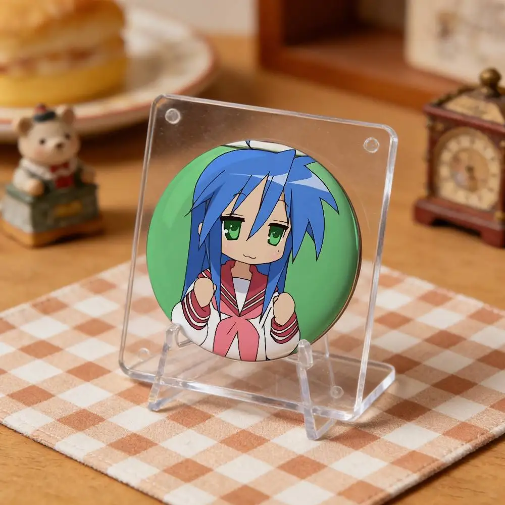 Kawaii Anime L-Lucky StarS Badge Pins For Friend, Backpack, Clothing, Collectible Accessories, Jewelry Gift