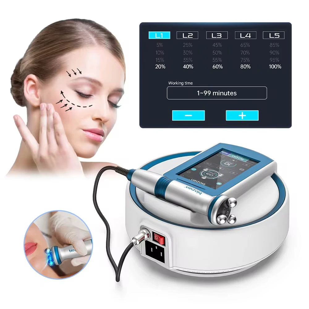 

Bio Pen T6 360 Rotate RF With Blue Light EMS Roller Massage Machine Face Lifting Skin Rejuvenation Home Use Beauty Device