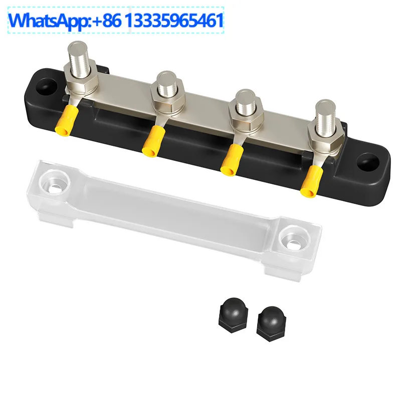 Vehicle and ship accessories Single row 2-way bus 2M4 terminal 6M4 wiring screw 48V150A distribution bus modification