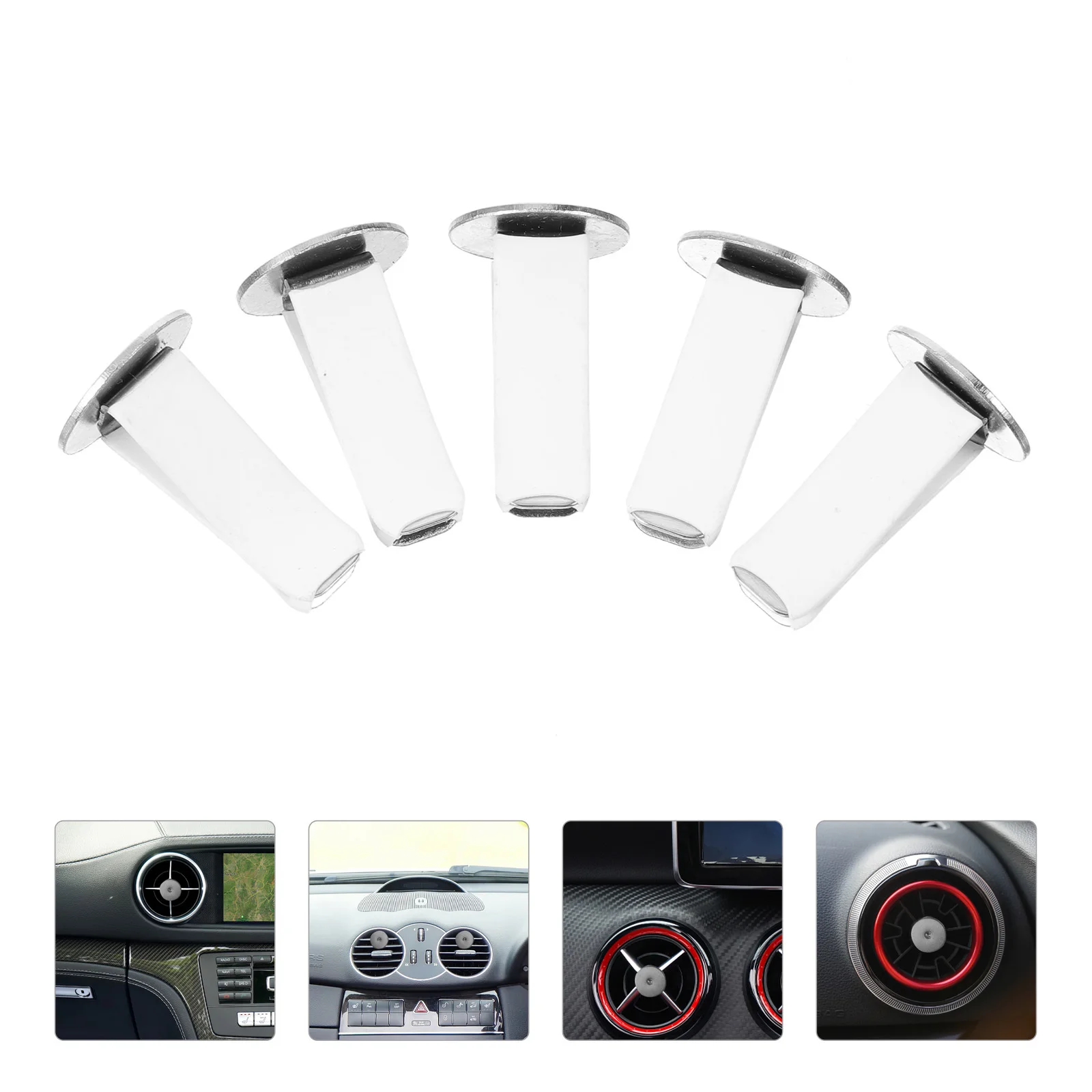 

20Pcs Car Air Vent Clips Metal Auto Freshener Clips Strong Clamping Vent Outlet Car Air Conditioner Diffuser Accessories