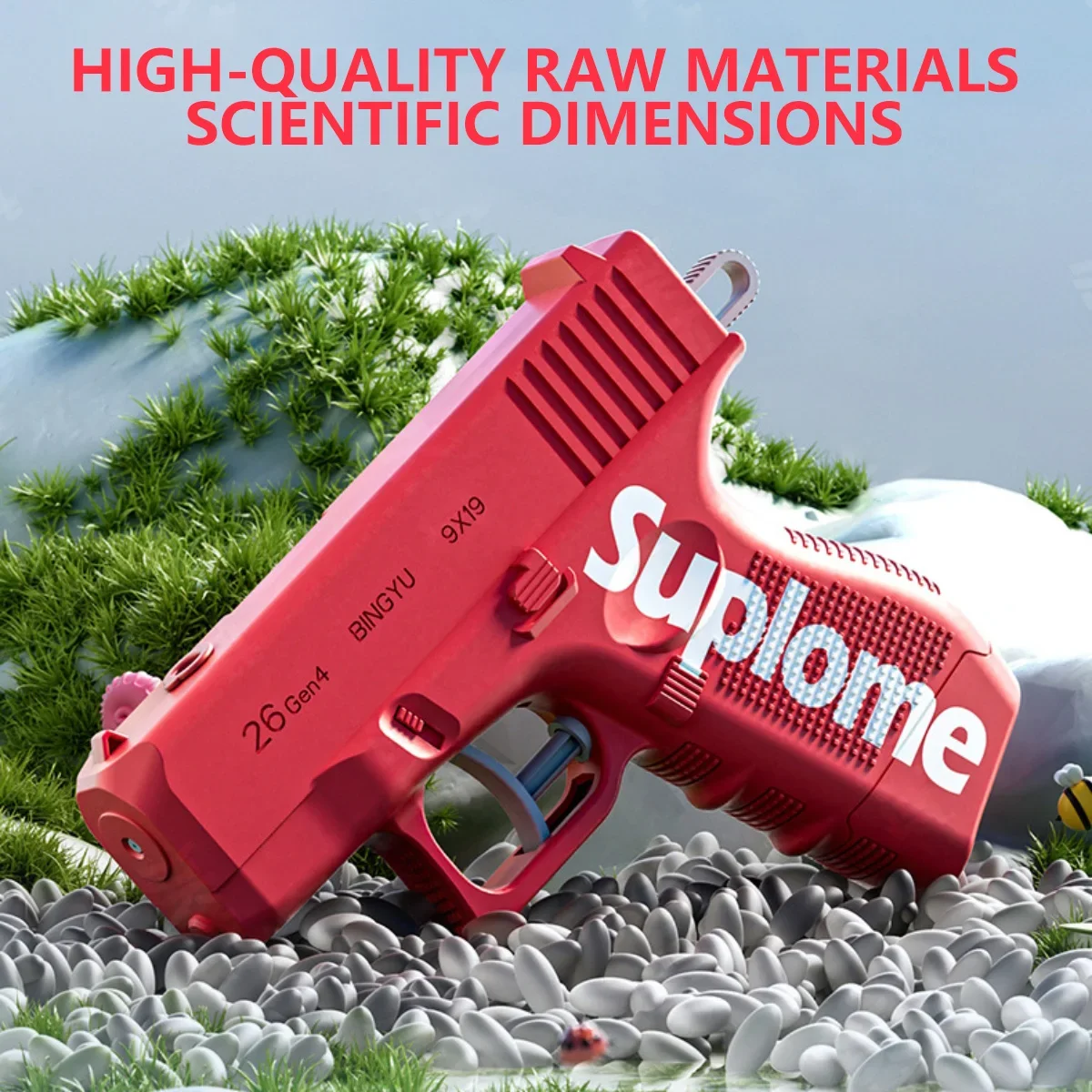 Broma pistola de agua juguetes Manual de mano bidireccional verano travieso niños piscina al aire libre playa regalo