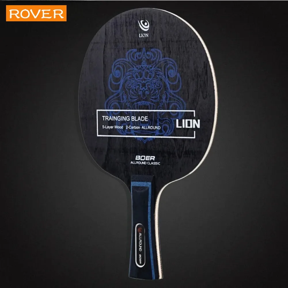 

RAOVTE Table Tennis Racket Bottom Plate 5/6 Star Professional Level Table Tennis Blade 5+2 Wood Ping Pong Blade Good for Attack