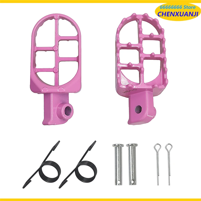 CRF/XR TW200 PW50/80 フットペダルに適したオフロードバイクアクセサリーに適したフットペダル