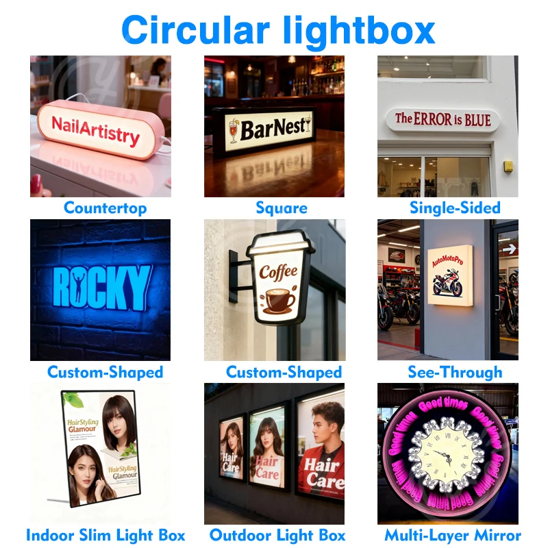 Custom Acrylic Signs Sign Led Letters Light Outdoor Wall Logo Neon Advertising Business Letter Signage Personal Design Lightbox