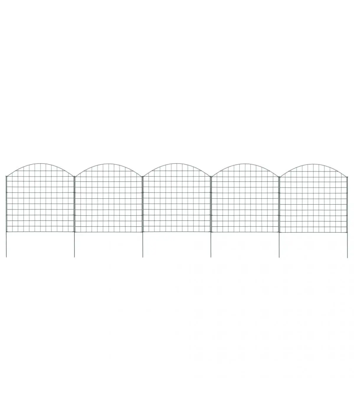 77,5x78,5 cm Green Pond Arched Fence Panel Fence Set