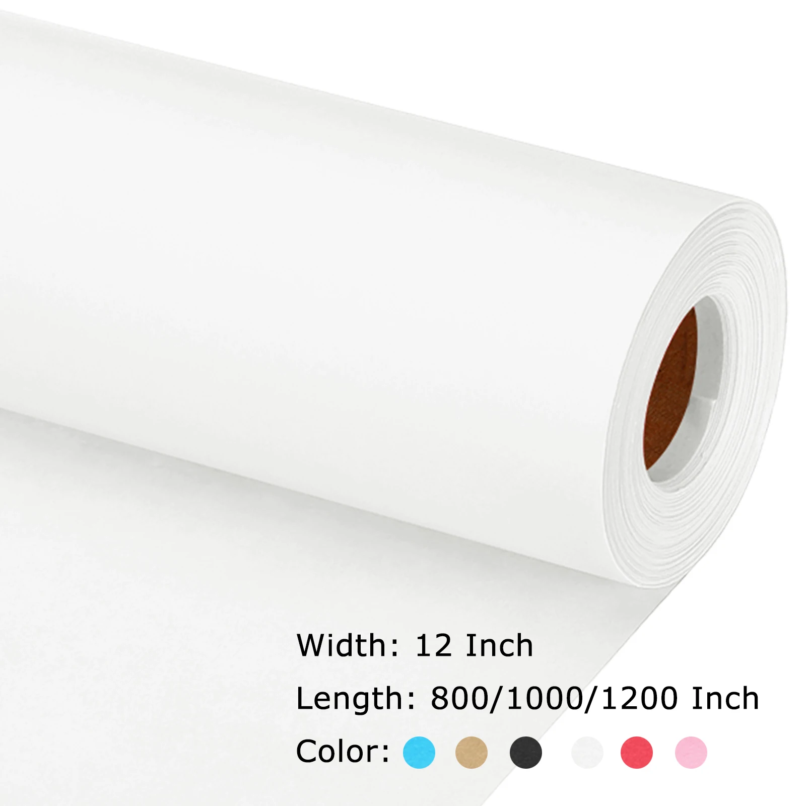 6 Colors Packaging Paper 30cm Wrapping Paper 80GSM Craft Paper Roll Kraft Packing Paper for Poster Bulletin Board Gift Wrapping