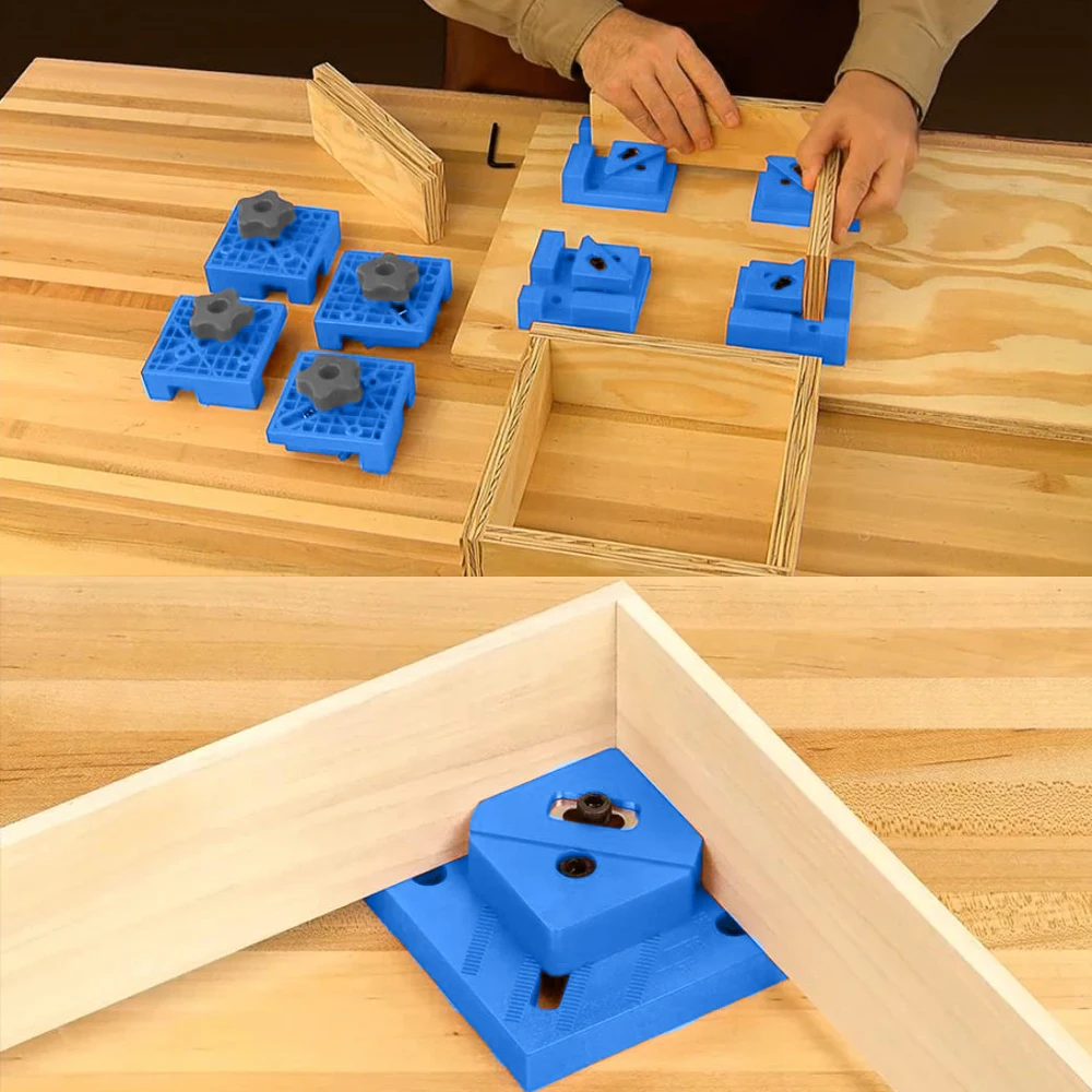 90 Degrees Right Angle Clamps Spring Auxiliary Fixture Splicing board Positioning Panel Fixed Clip Square Ruler Woodworking Tool