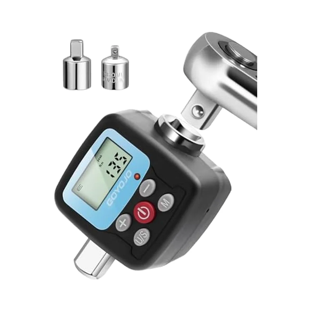 정밀 디지털 디스플레이 전자 토크 렌치 어댑터 30N.m-340N.m 자동차 DIY 홈 수리를위한 강철 소재