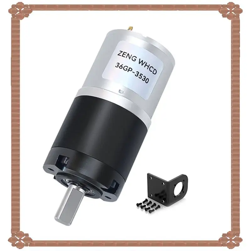 

24-часовая доставка, микрощеточный двигатель постоянного тока с высоким крутящим моментом 36GP-3530, планетарный мотор-редуктор, регулируемая скорость, 12 В/24 В постоянного тока, 120 об/мин