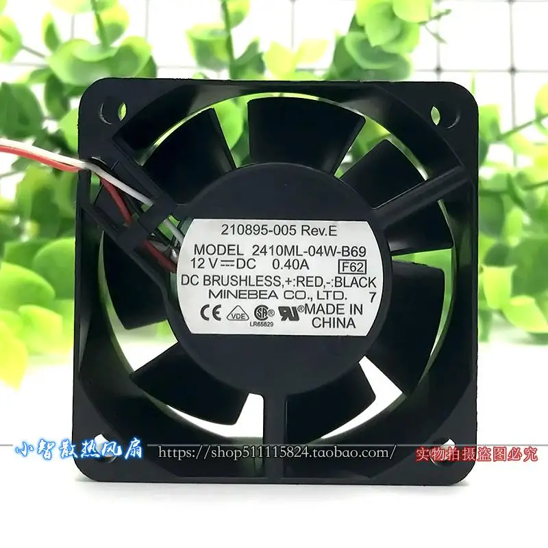 ORIGINAL 2410ML-04W-B69 12V 0.40A 6025 60*60*25mm NEW COOLING FAN RADIATOR