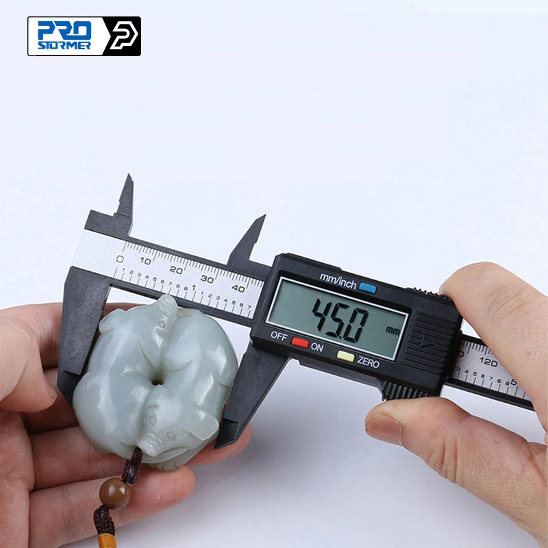 Prostormer-régua Eletrônica de Fibra de Carbono Paquímetro Vernier Ferramenta de Medição Plástico Lcd Digital 0150 mm 6