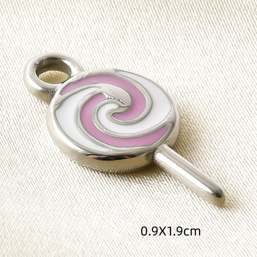 3 Stück/Set Öltropfen-Kuchen-Haartrockner Alltagsbedarf Charm Edelstahl-Anhänger für Schmuckherstellung Mädchen-Anhänger DIY Bastelbedarf – Detail 10