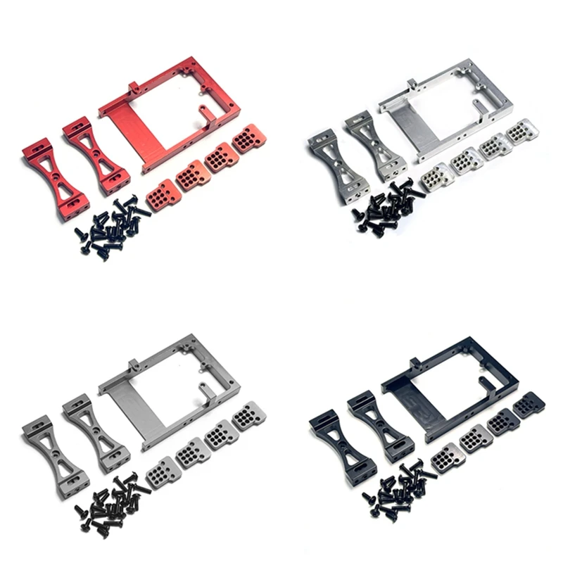 Metal Servo Mount Bracket Beam Crossbeam Shock Mount For WPL C14 C24 B14 B24 1/16 RC Car Kit