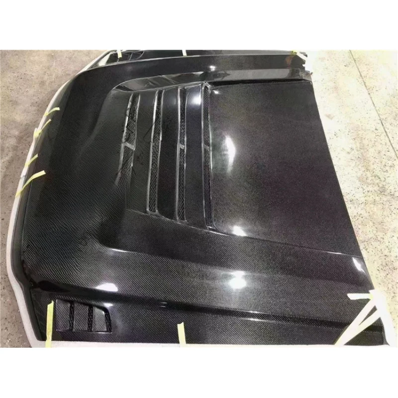 High Quality ABS Carbon Fiber Open Hole Modified Engine Hood Surround Replacement Parts Fit for Patrol Y61 Pickup