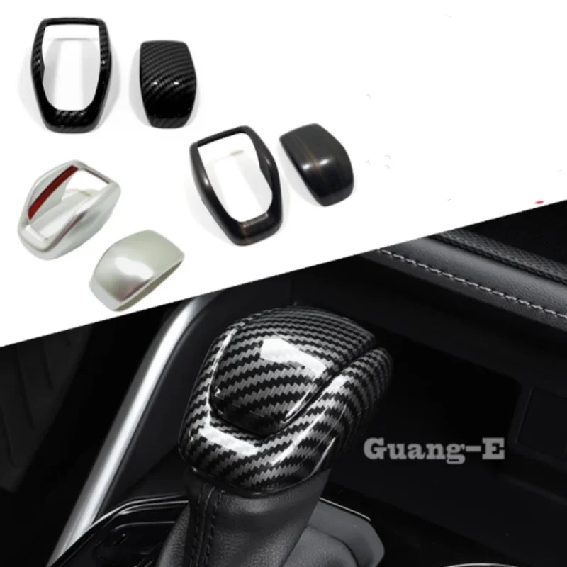 

Car Gear Shift Knob Covers Trim Car Accessories Interior Decoration Protector Frame Stickers for Toyota Rav4 2019 -2023