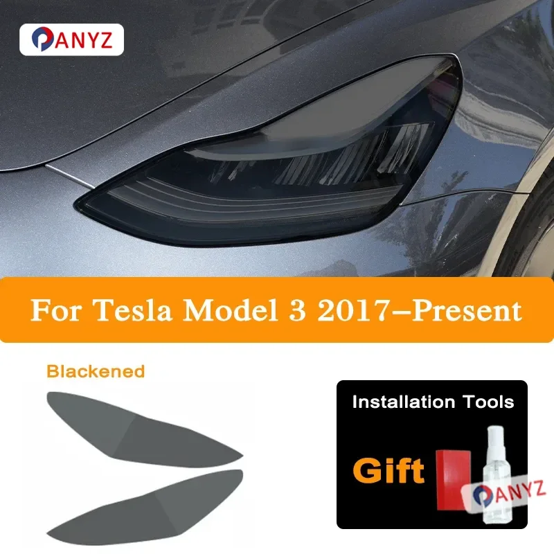 

Для Tesla Model 3XY S автомобильные фары оттенок дымчатая черная защитная пленка защитная прозрачная наклейка из ТПУ аксессуары Стайлинг