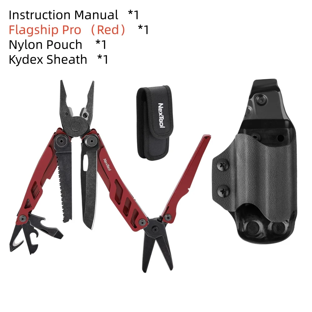 NexTool Flagship Pro 16-in-1 multitooltang EDC vouwmes kampeeruitrusting outdoor survival kit draagbare gereedschapset