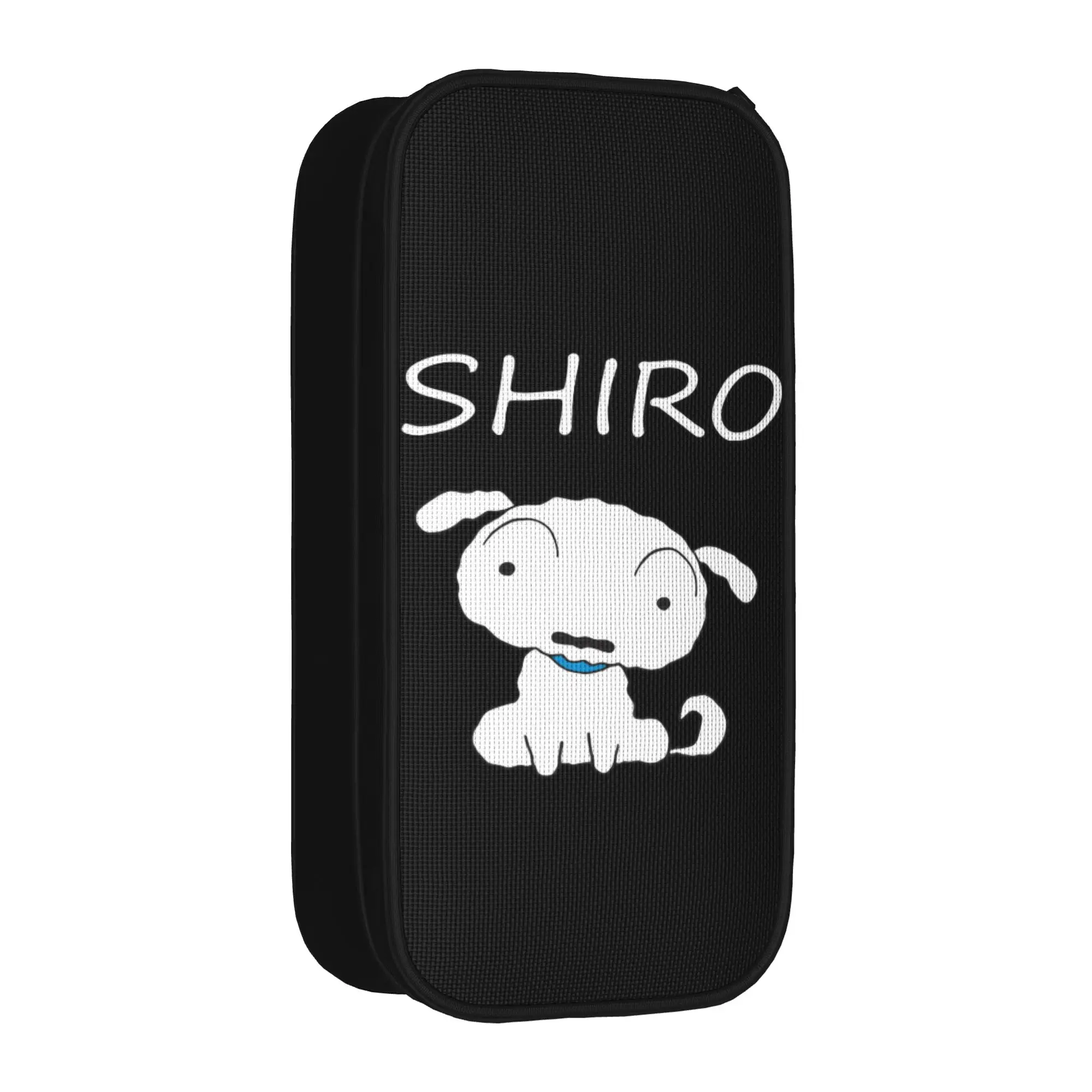 

Fashion Shiro Pet Dog Crayon Shin-chan Pencil Case Pencilcases Pen Holder for Student Bag Students School Zipper Stationery