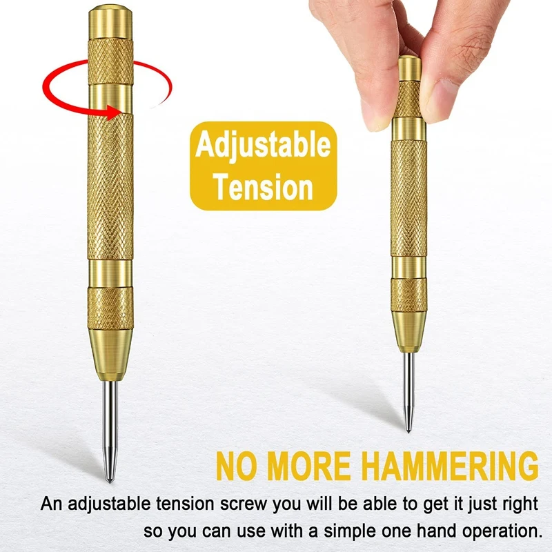 자동 중앙 구멍 펀칭 고정자 세트, 금속 목재 플라스틱 유리-적색 용수철 펀칭 프레스 도구, 5 개