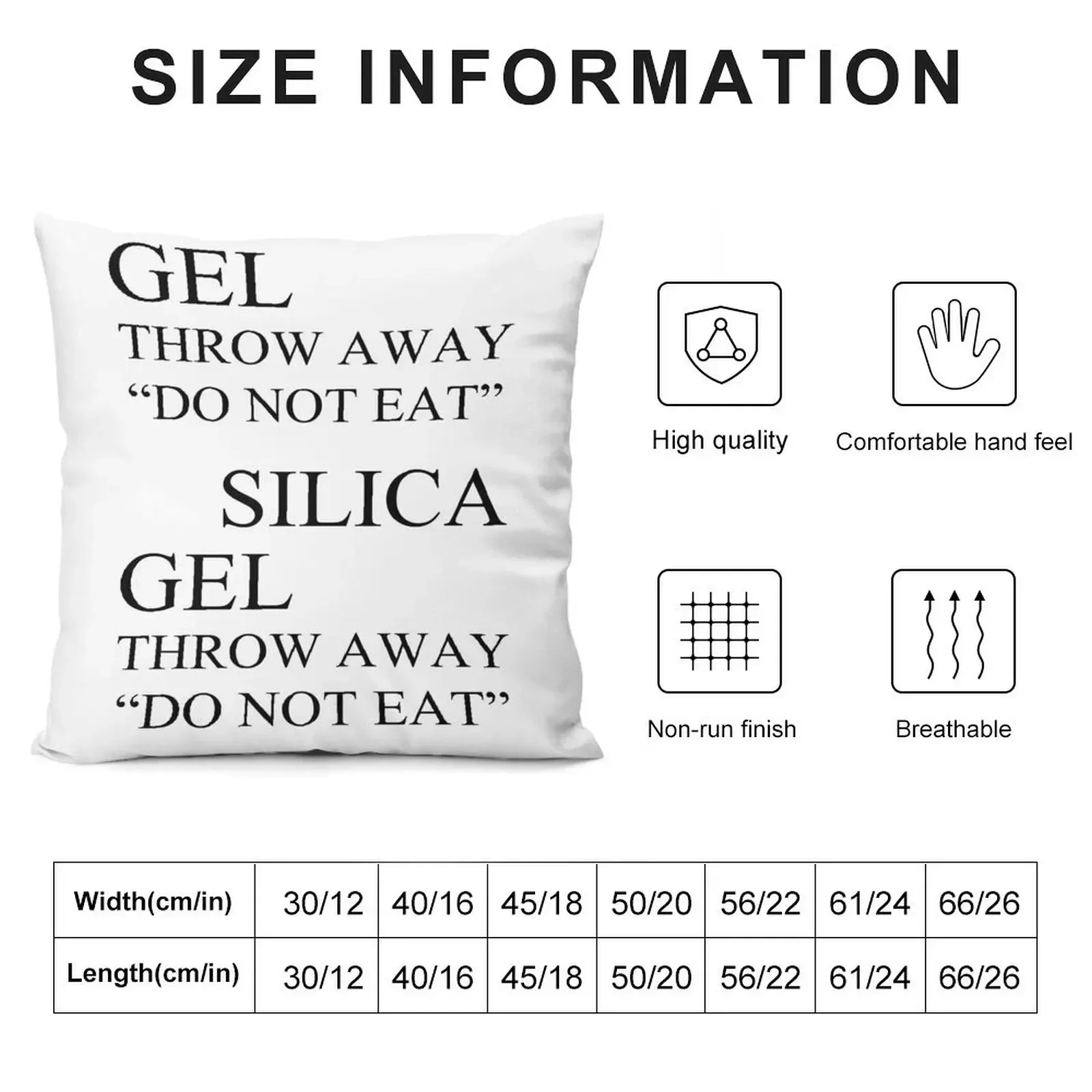 Silica Gel Package Throw Pillow Decorative pillow case Pillowcase Cushion pillow