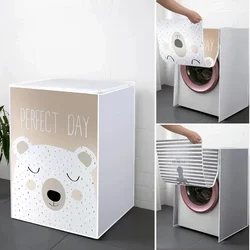 Front Loading Washing Machine Cover for Drum PEVA Sunscreen Dust Proof Cover Protective Automatic Washing Machine Household