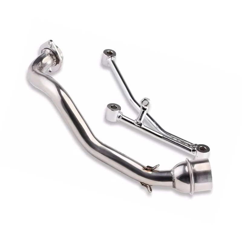 51MM Universal Motorcycle Exhaust Pipe Front Link Pipe Connect Exhaust Muffler Wholesale Price for Yamaha RS100
