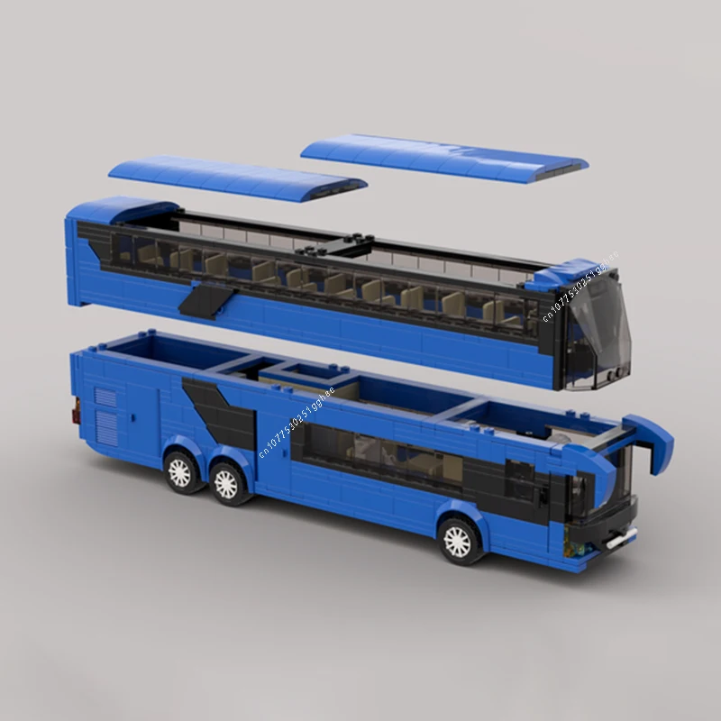 Classical Vehicle MOC Double Decker Bus TopClass S531 Building Blocks Model Bricks Sets Assemble Display Children\'s Toys Gifts