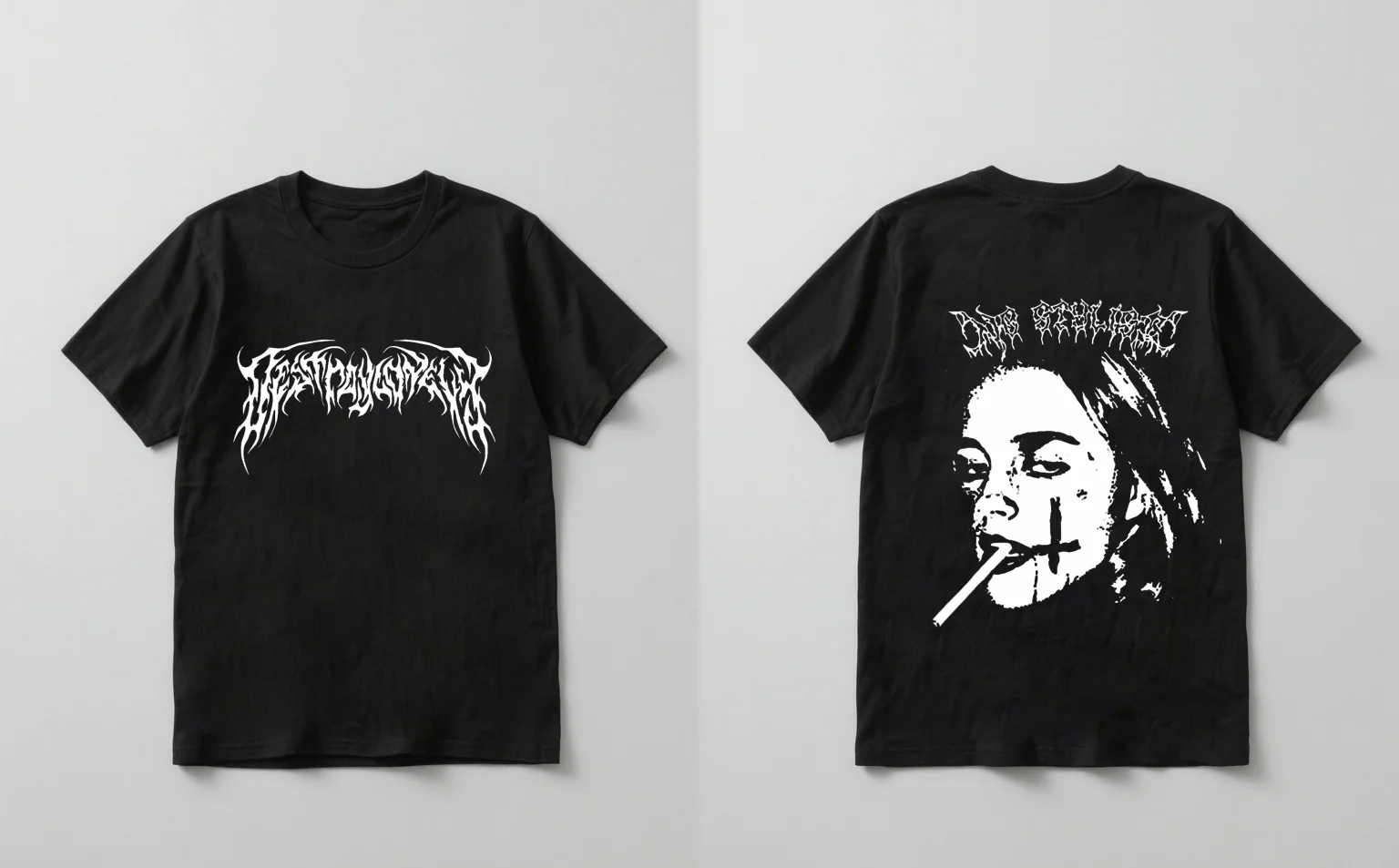 

2025 Новый модный темный стиль с принтом персонажей и коротким рукавом, повседневный унисекс