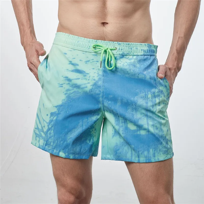 Summer Man Casual Beach Color Changing Shorts