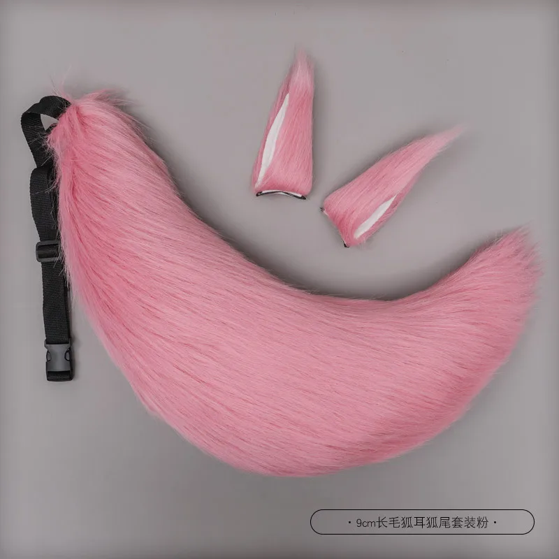 Neues Damen-Stirnband mit Kamel-, Schwarzen-, Tier-, Fuchs- und Plüschohren, Plüschschwanz, Cosplay, Lolita, Niedliche Tropfen-Haarspange, Schwanz-Requisiten, Accessoires – Detail 6