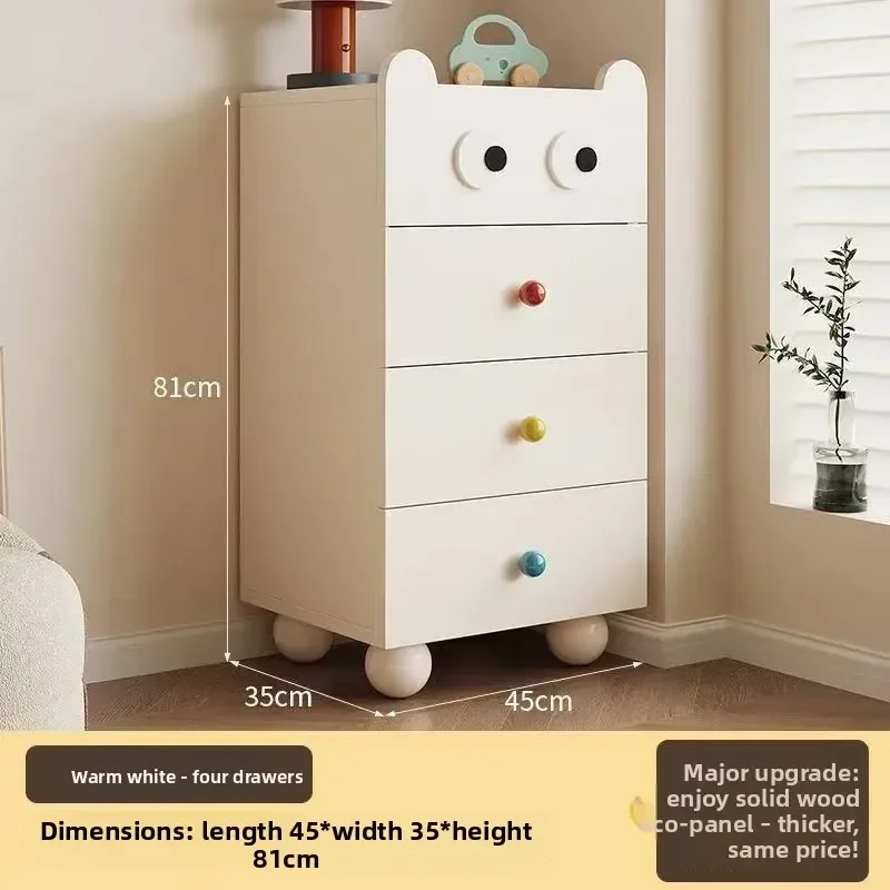 Multi-functional Household GoodsSolid Wood Children's Chest Cabinet, Locker, Integrated Chest Cabinet, Bedside Cabinet
