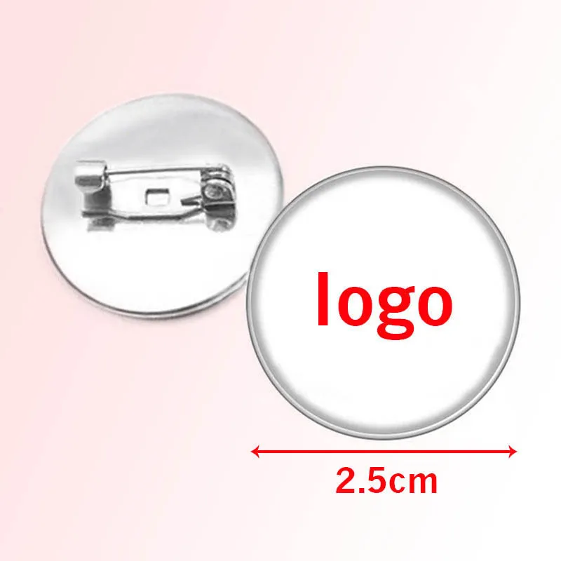 Brass Logo Custom Logo Brass Stainless Steel Brooch