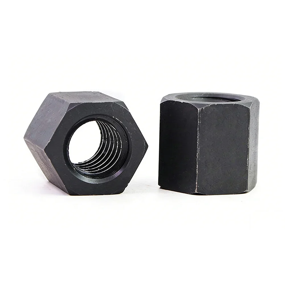 45# Steel Black Oxide Left & Right Hand Trapezoidal Thread Lead Screw Hex Nuts High Strength Fasteners For Machinery Equipment