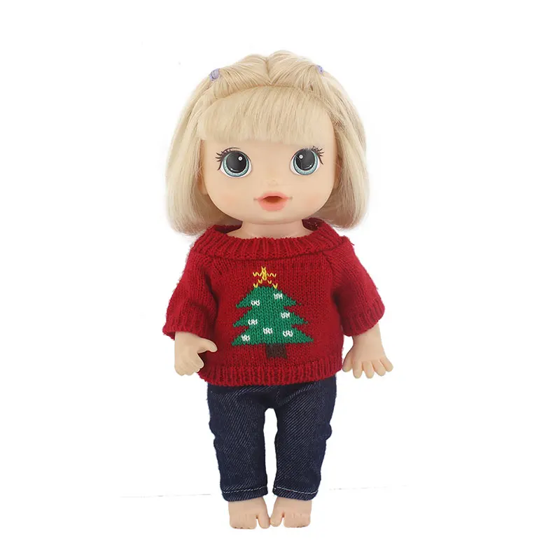 New Sweater suit  for 12 Inch 30CM  baby alive doll Toys Crawling Doll accessories